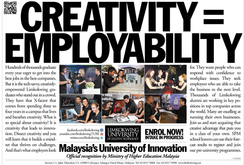 Creativity = Employability