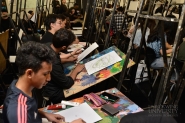 Students learn Figurative Expressionism Art by Lupe Gallo