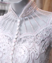 Intricate embroideries and Swarovski embellishments are one of Jovian’s signatures