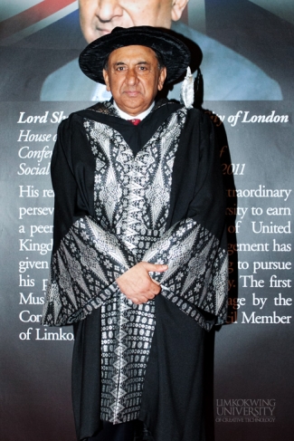 Lord Sheikh’s Honorary Doctorate Presentation
