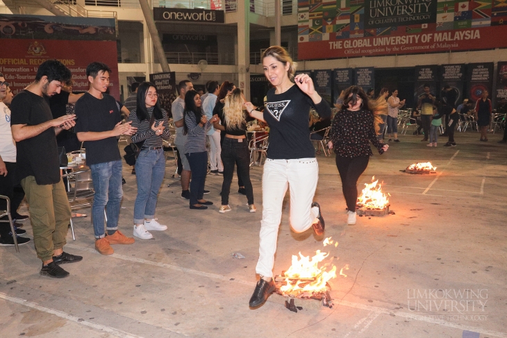 An early joy of Iranian Fire Festival for Limkokwing students