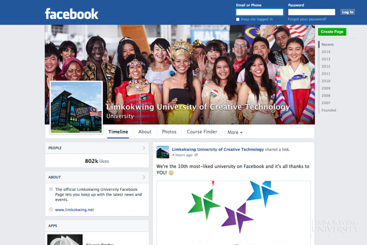 Limkokwing University beats Cambridge in Facebook hits