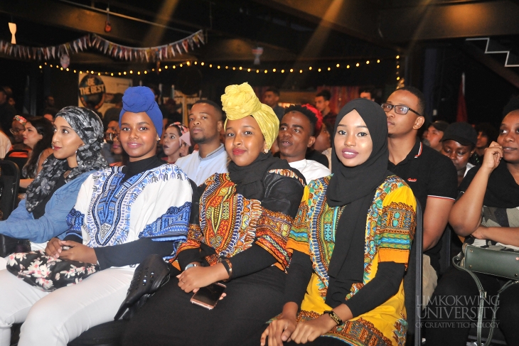 Students from over 150 countries celebrate the beauty and diversity of Africa