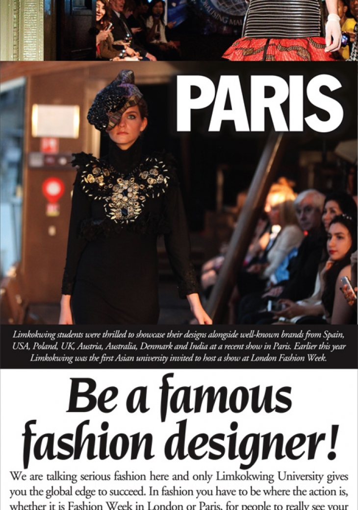 Be a famous fashion designer!