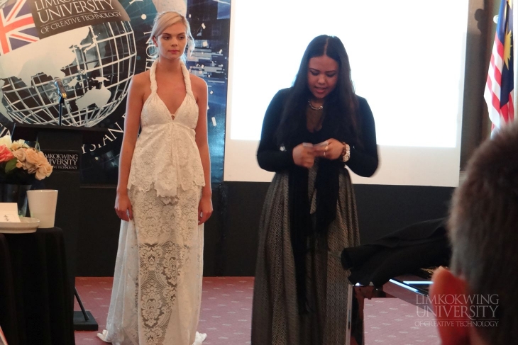 Fashion students present product concepts to industry experts